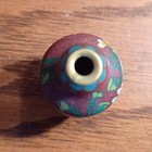 Vintage Cloisonne Chinese Red Floral Enamel Mini Vase 1.5" — photo 6