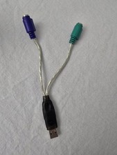 Adapter enables PS/2 Mouse Mice AND keyboard to be used at once with PC USB Port