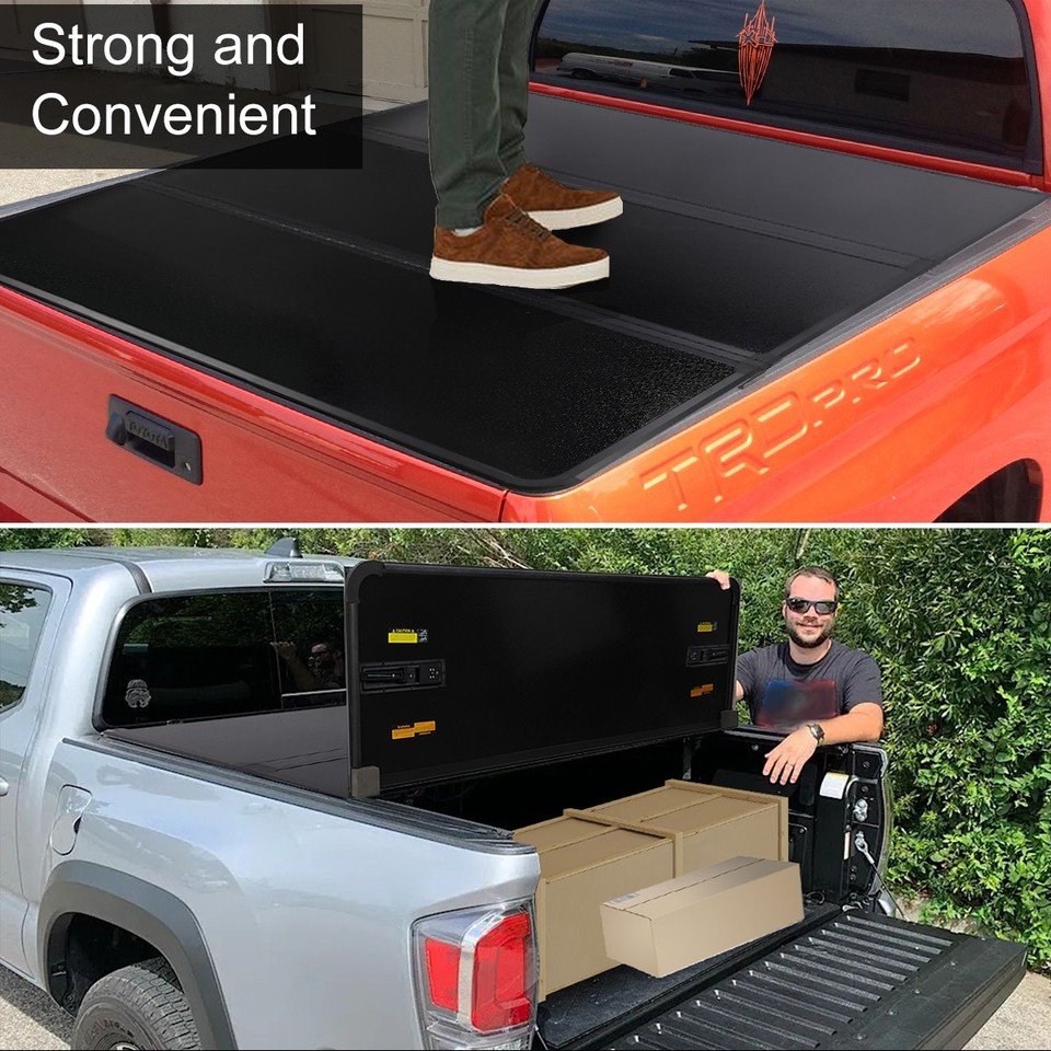 Soft Folding Truck Bed Cover For 2007-2018 Silverado/Sierra - Weather Protection For 6.6ft Beds