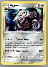 Pokémon TCG Aggron Crown Zenith 089/159 Holo Rare