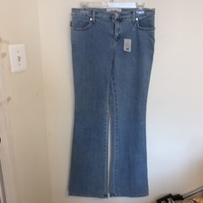 NWT Women  s Moschino Jeans Light Blue Straight Leg Cotton Jeans Size 31