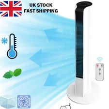 TOWER FAN Large 34" AIR COOLING FREE STANDING 3 SPEED OSCILLATING QUIET NEW⭐⭐⭐⭐⭐