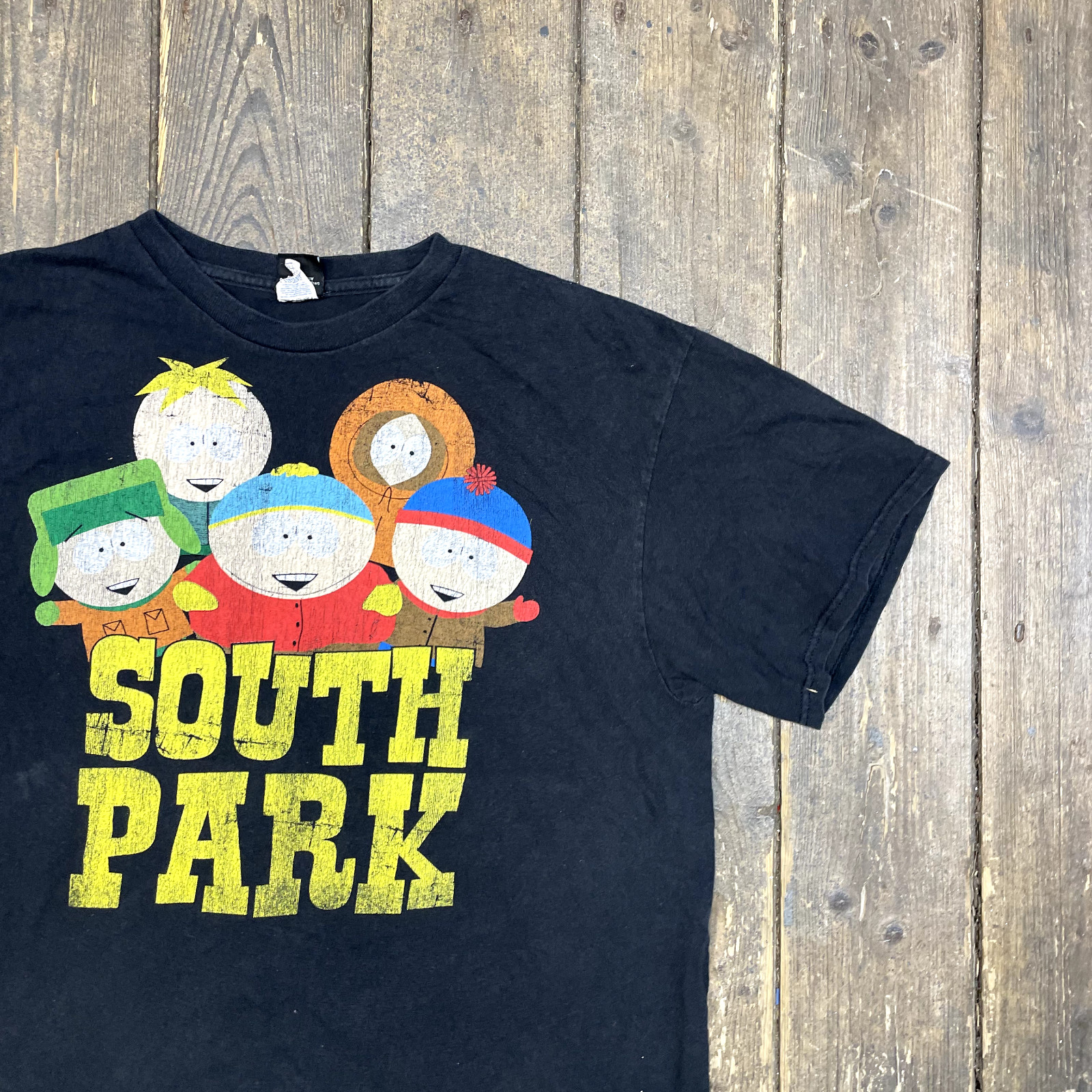 South Park T-Shirt Mens Vintage Y2K Graphic Print Short Sleeve USA Tee Black, XL image 2