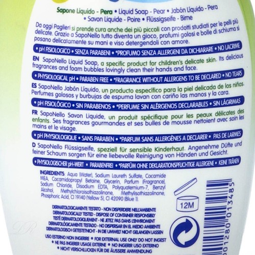 PAGLIERI Saponello Flüssigseife Kids Pera - Birne 300 ml - Bild 4 von 5