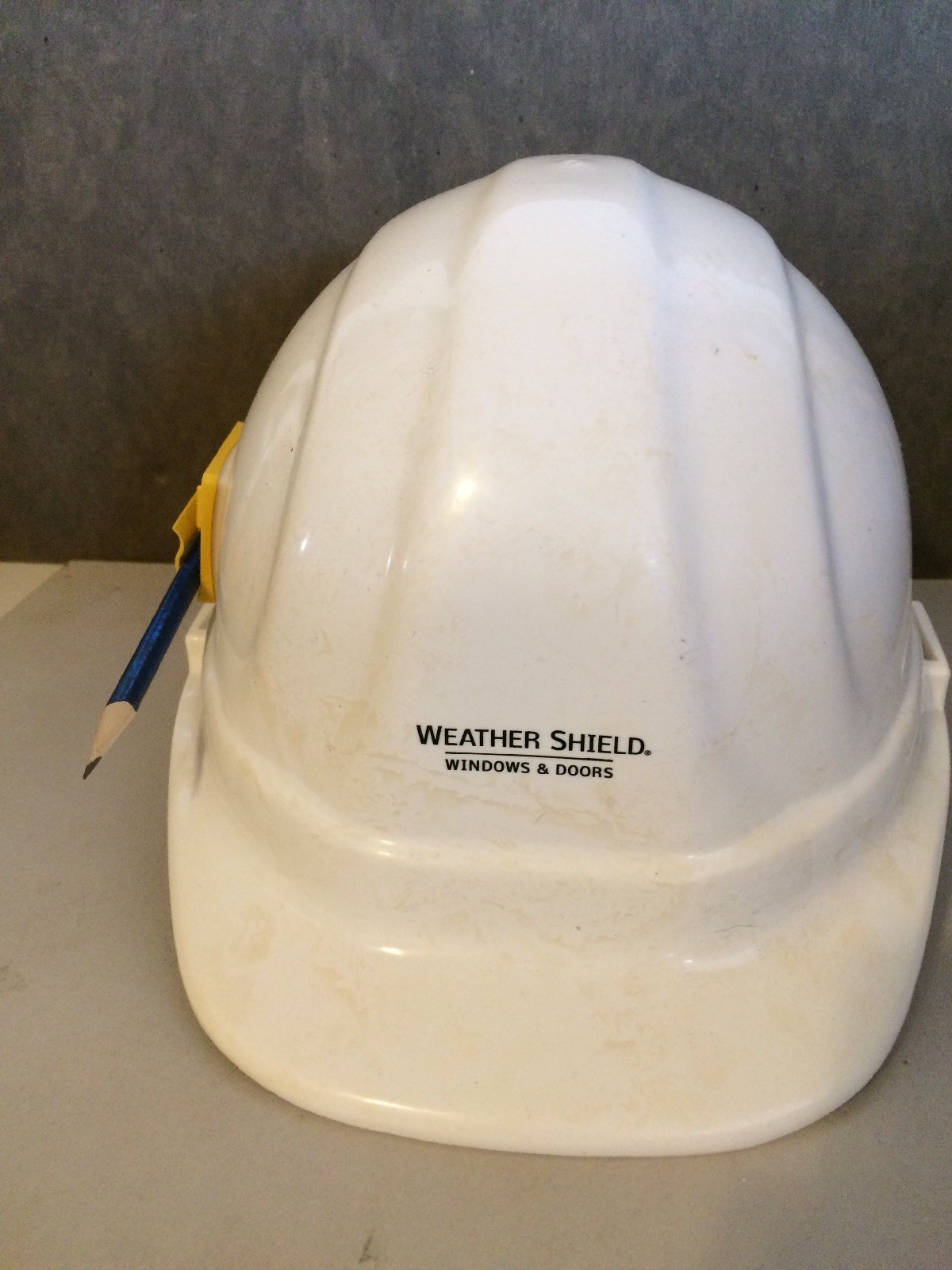 White Omega II Hard Hat With Pencil Holder eBay