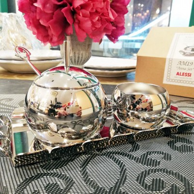 ◇Unused ALESSI/Alessi Anna Set Sugar & Cream ① | eBay