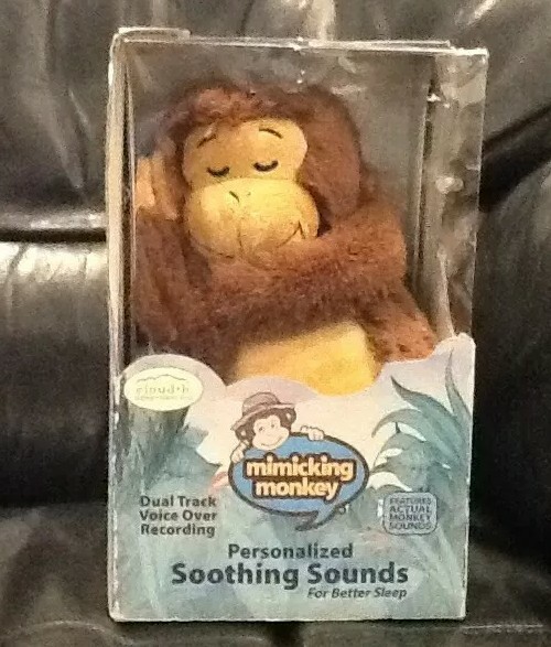 Mimicking Monkey Cloud b Plush Soothing Sounds NIP Personalized Recording Baby for sale online