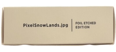 MTG Secret Lair - PixelSnowLands.jpg Foil Etched Edition SEALED Pixel Snow Lands