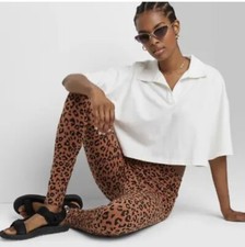 Wild Fable Leggings Leopard Print Leggings Size XS High-Waisted Classic Leggings