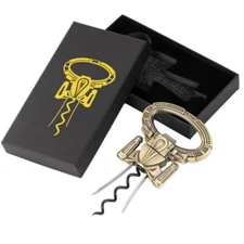 Ah-So Old Wine Opener Two-Prong Cork Puller Remover Multifunction Beer Corkscrew