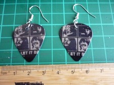 The Beatles, Let it Be  earrings ... Handmade..Ear rings silver 925 hoop