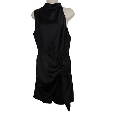 Shein Black Satin Look Sleeveless High Neck Dress Women Size L 8 10 Sleeveless | eBay Shein Black Satin Look Sleeveless High Neck Dress Women Size L 8 10 Sleeveless | eBay