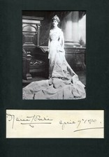 Marie Louise of Schleswig-Holstein rare autograph