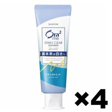 Ora2 me Stain Clear Toothpaste Natural Mint Flavor Whitening 4Pack Set 130g