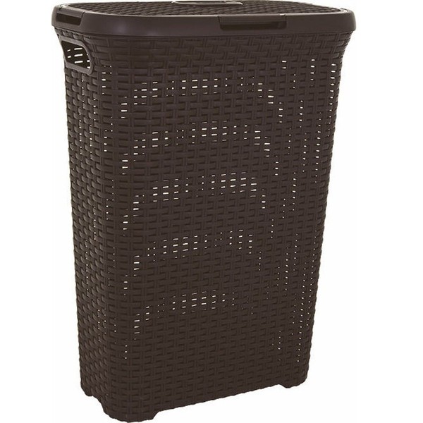 Curver WäSchekorb Rattan WäSchebox WäSchesammler Kunststof 40L Braun-image