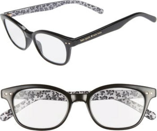 KATE SPADE BLACK REBECCA2 READING GLASSES 2.50 NEW