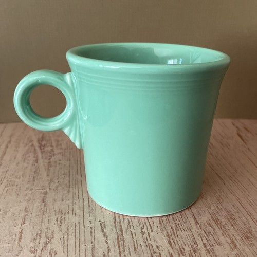 Fiesta Fiestaware Coffee Mug Cup Sea Mist Green Tom Jerry O Ring Lead