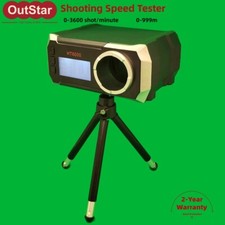 Probador de velocidad de disparo HT6000 0-3600 disparo/minuto velocímetro inicial 0-999 m #talla
