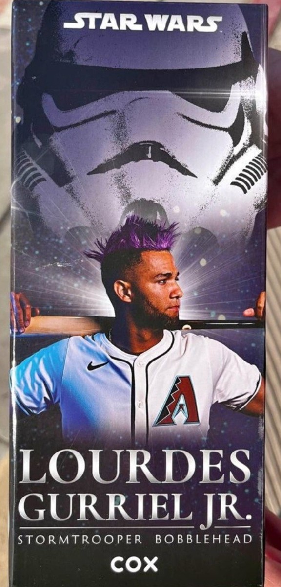 DIAMONDBACKS Lourdes Gurriel Jr Star Wars BOBBLEHEAD & AUTO ROOKIE
