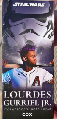 DIAMONDBACKS Lourdes Gurriel Jr Star Wars BOBBLEHEAD & AUTO ROOKIE