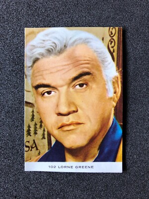 Lorne Greene Card 1964 #102 ULTRA RARE Cinema Film Actor TV Bonanza