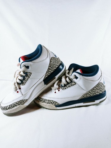 Nike Air Jordan 3 Retro OG 'True Blue' 2016 854261-106 Youth Size 6.5Y  (005) | eBay