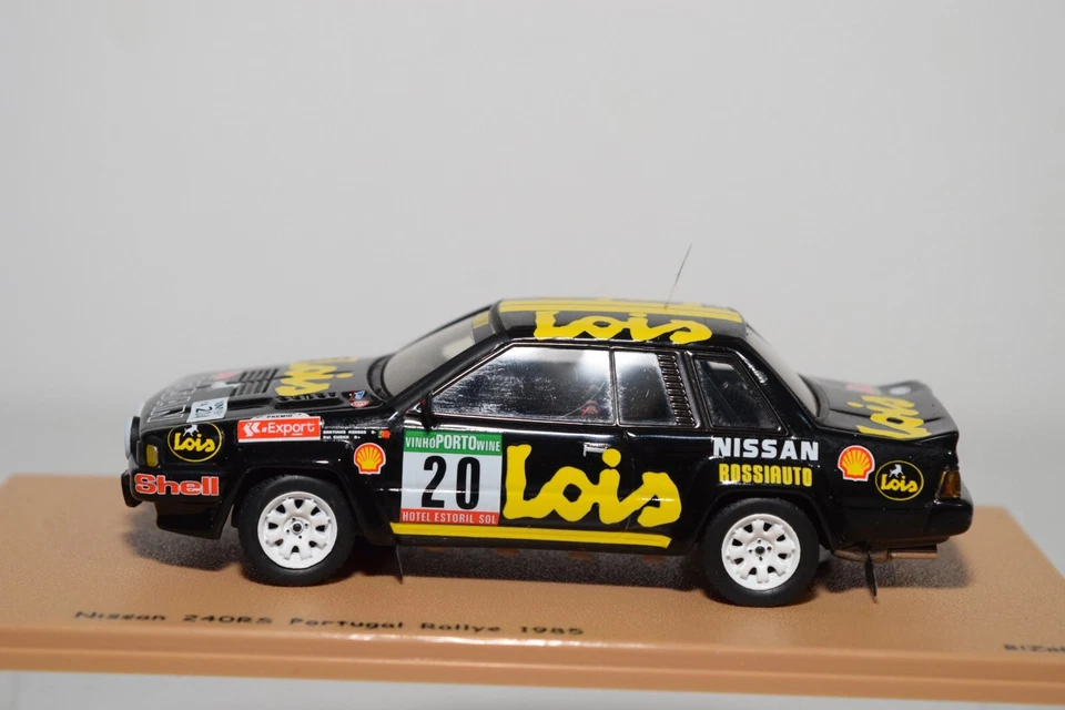 B7 1:43 BIZZARRA BZ332 NISSAN 240RS 240 RS LOIS PORTUGAL RALLYE 1985 MIB - Immagine 2 di 4