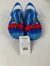 Crocs Disney Snow White Isabella Bright Cobalt Sandals Kids Size J3 209676-4JL
