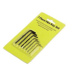 7pcs 0.7/0.9/1.3/1.5/2/2.5/3mm Hexagon Allen Key Wrench Tools Set Bicycle Repair