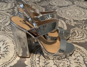qupid silver heels