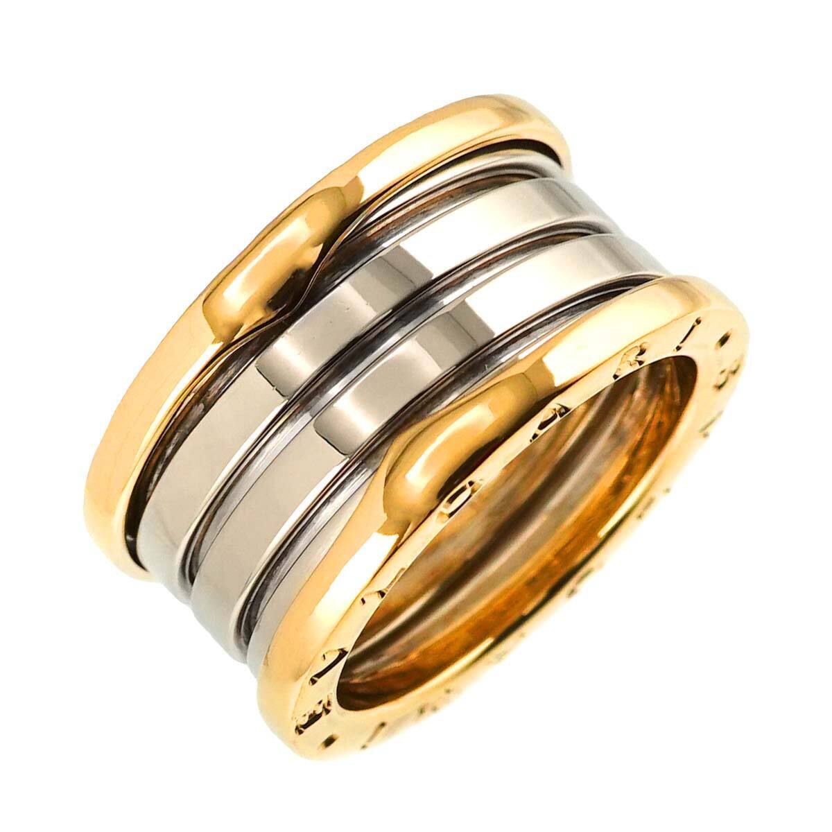 BVLGARI B-ZERO1 4 Band Ring 18K YG WG 750 Size52 5.5-5.75(US BVLGARI B-ZERO1 4 Band Ring 18K YG WG 750 Size52 5.5-5.75(US