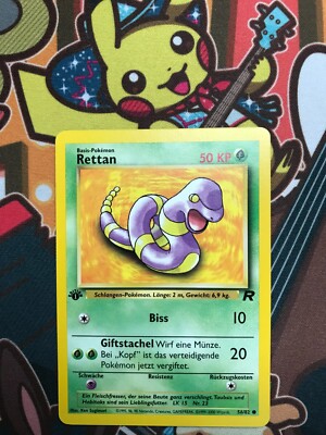 Rettan 1. Edition 56/82 Team Rocket deutsch Pokemon Karten NM