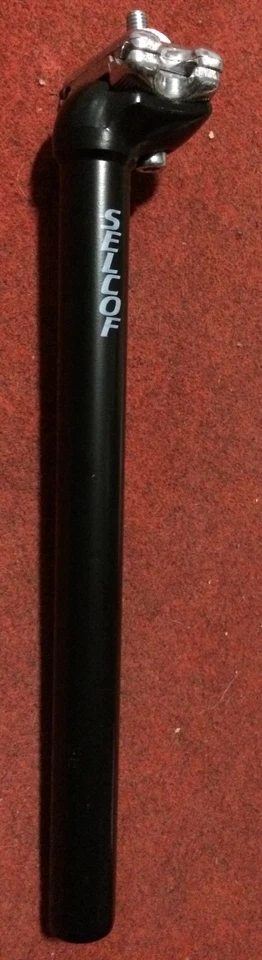 Tige de Selle Vélo Noir Selcof 25 Vtt Vélo de Montagne Vintage 300 MM - Photo 1/1
