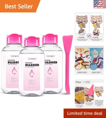 Non-Toxic Diamond Painting Sealer & Jigsaw Puzzle Glue - 125ml Perfection