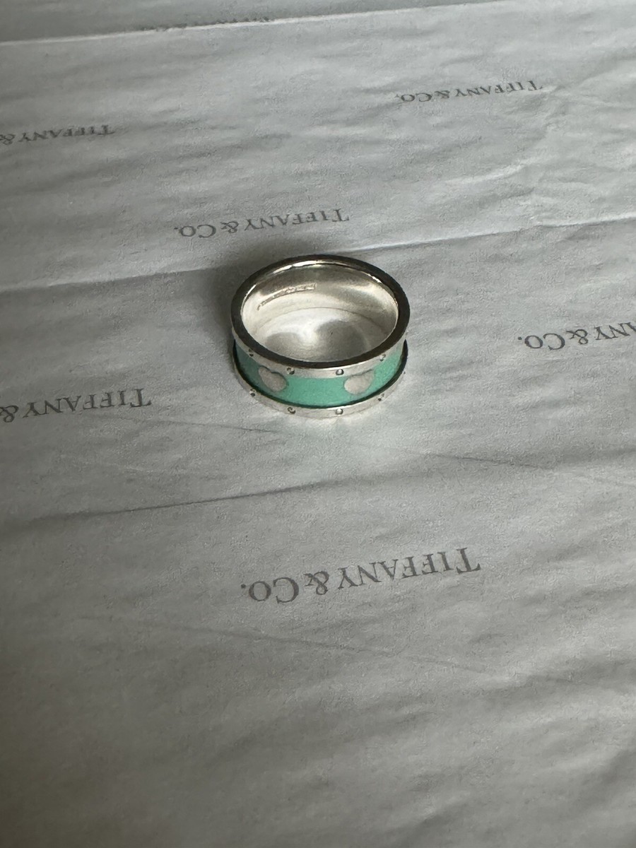 Tiffany & Co. シルバー リンクリング　8号 TIFFANY&Co. ティファニー リング 1999 約8号 シルバー925 4.1g