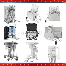 Dental Unit System Air Compressor/Delivery Cart Treatment/Turbine Unit 4Hole US