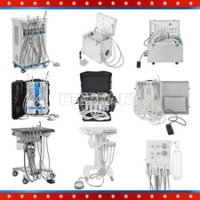 Dental Unit System Air Compressor/Delivery Cart Treatment/Turbine Unit 4Hole