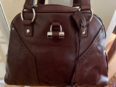 Yves Saint Laurent YSL Muse large handbag in Brown Leather | eBay