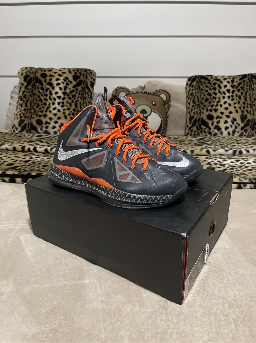 Size 11 - Nike LeBron 10 X BHM 2013 Black History Month Orange