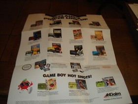 AKKlaim Narc Game insert Poster NES Nintendo ACL-NQ-US-1