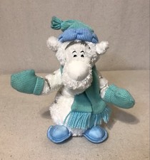 Disney Tigger Snowflake Pal Sparkle White Glitter Winter Snowman Plush Stuffed