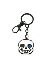 Undertale Blue Eye Silvertone Game Charm Pendant Key Chain