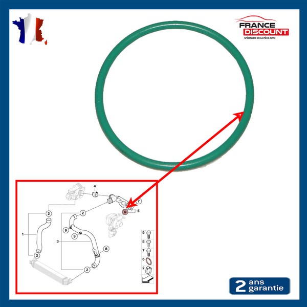 Dichtung FüR Turbo Passend FüR CitroëN C2 C3 C4 C5 1.6 HDI 75 90 110 PS-image