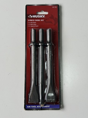 #ad Husky 3 Piece Pro Chisel Set for ripping metal amp; slicing bolts screws nails $13.00
