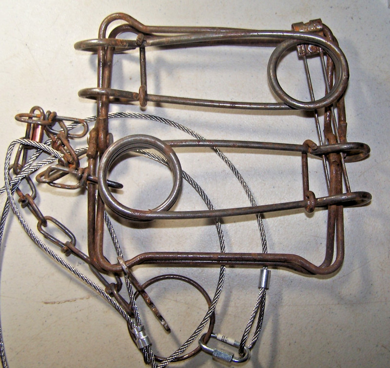1 Duke 160 Trap Body Grip Skunk Groundhog Raccoon + 54" Stainless Steel Cable