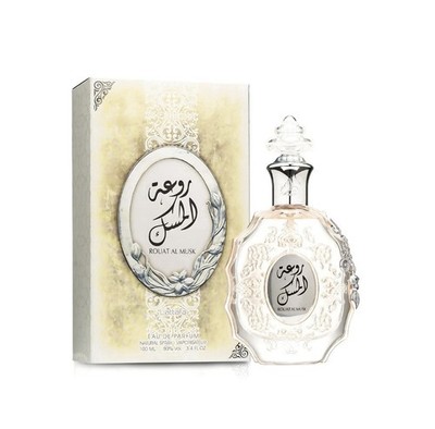 Lattafa Rouat Al Musk Eau de Parfum 100ml   Soft White Musk Floral Perfume