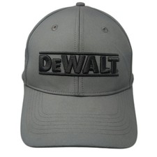 DeWalt Trucker Hat Gray One Size Snapback Perforated Performance Logo Adjustable