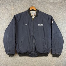 Bulwark FR Jacket Mens XL Blue Quilt Lined Midweight Bomber CAT 4 Nomex Full Zip