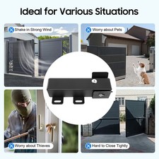 Automatic Gate Lock Opener Single Dual Swing Electric Security Mighty Opens