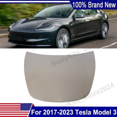 Front Hood Panel For 2017-2019 2020 2021 2022 2023 Tesla Model 3 Replacement